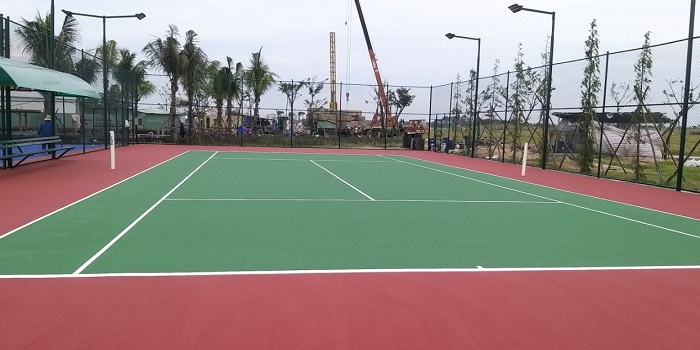 Thi công bởi đơn vị chuyên nghiệp đảm bảo chất lượng cho sân bóng chuyền